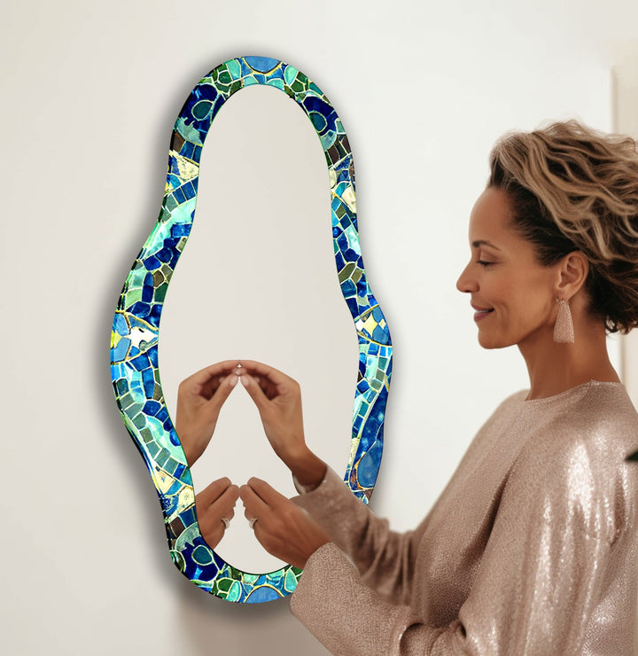 Stylish wall mirrors with ornate frames to create a luxurious and eye-catching feature
