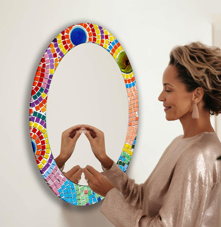 Mirror wall art blending contemporary elegance with artistic flair to enhance your walls
