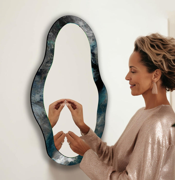 Decorative wall mirror perfect for adding a touch of modern elegance to your home
