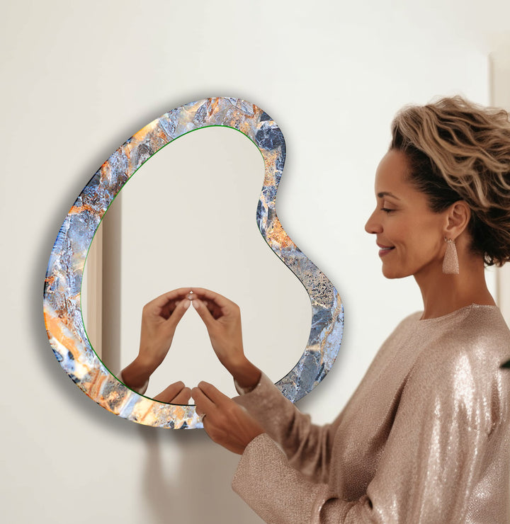 Mirror wall art featuring unique designs that blend functionality with artistic elegance
