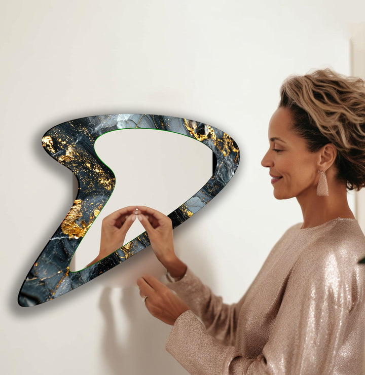 Mirror wall decor with bold designs that serve as a stunning focal point in any room
