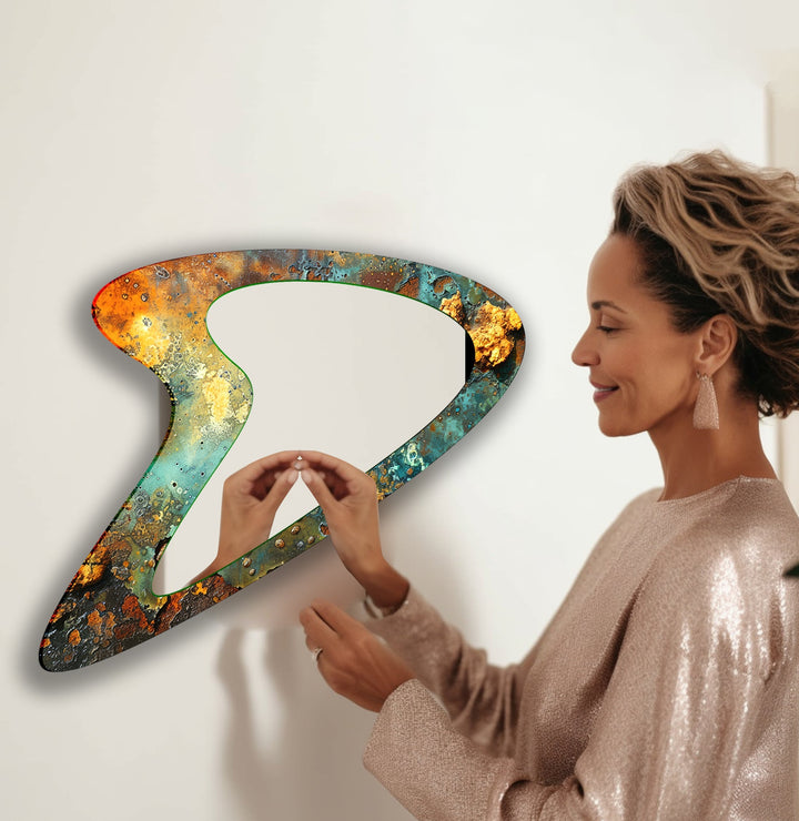 Decorative wall mirror perfect for adding a touch of modern elegance to your home
