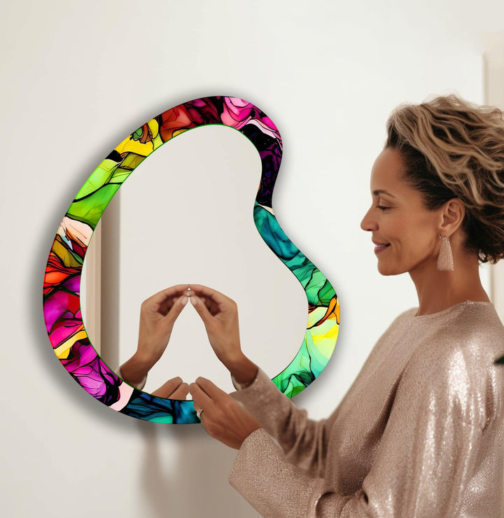 Decorative wall mirror blending timeless charm with contemporary style for versatile decor
