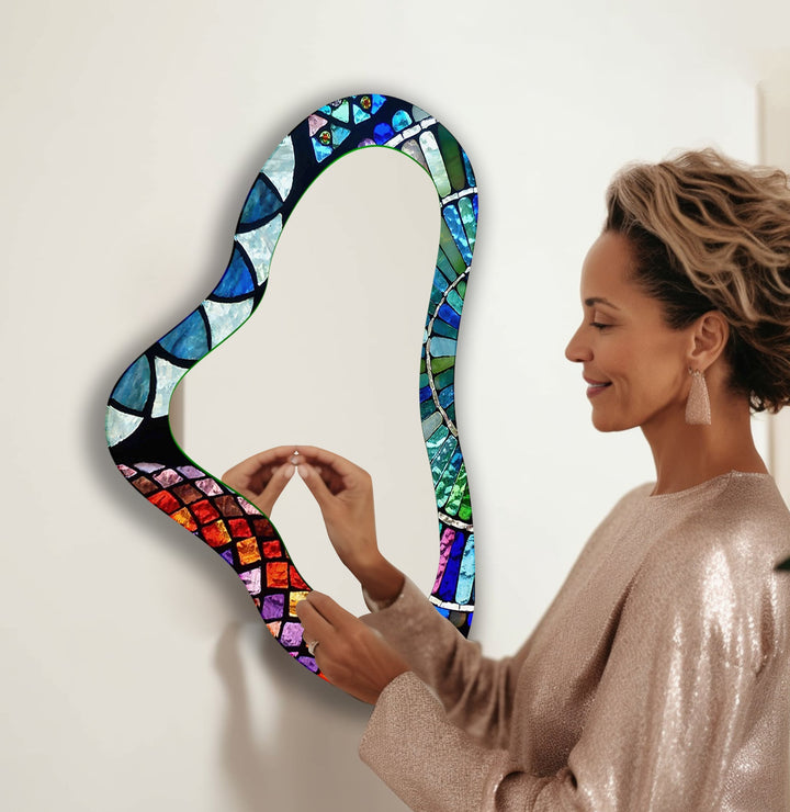 Mirrored wall art with stylish and artistic elements for a bold decor statement

