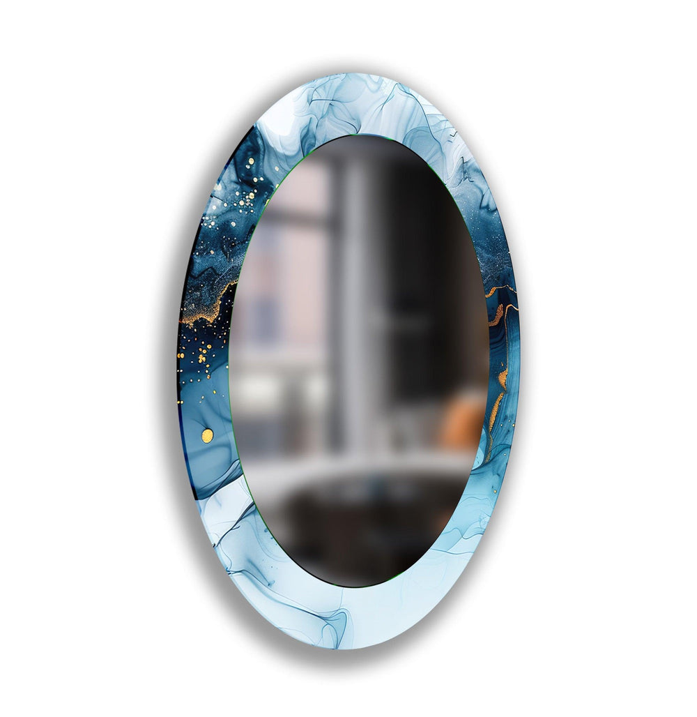 Mirror wall art inspired by abstract forms, perfect for adding a touch of artistic charm
