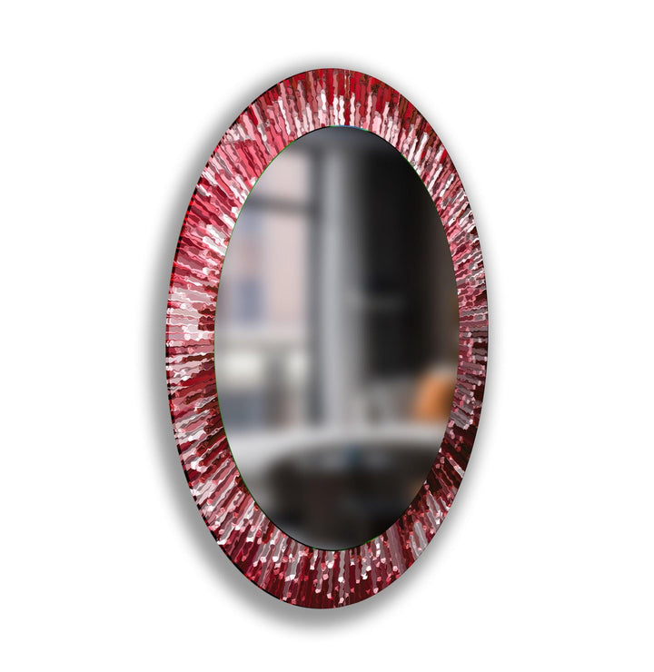 Decorative wall mirror with a contemporary design, perfect for adding elegance to any space
