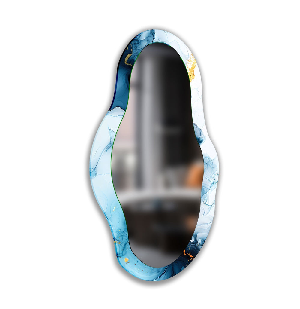 Mirror wall decor combining artistic elements with practical functionality for a unique touch
