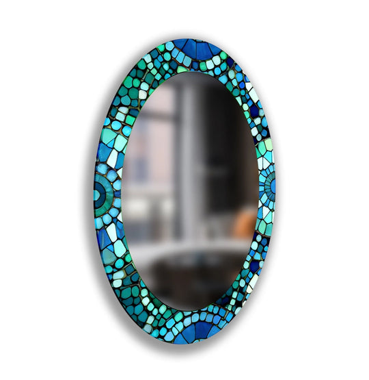 Decorative wall mirror with unique shapes and reflective surfaces for a chic statement
