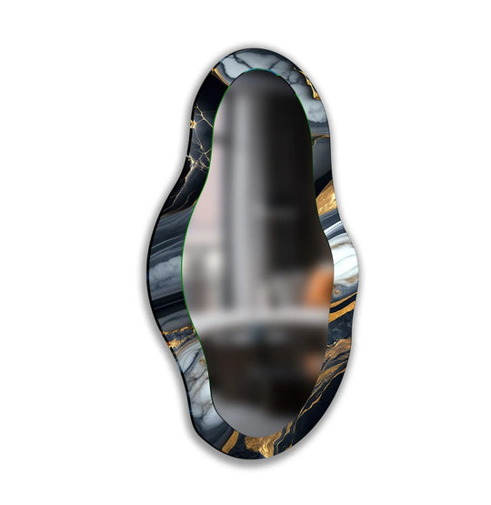 Black And Gold Wall Mirror - MyPhotoStation