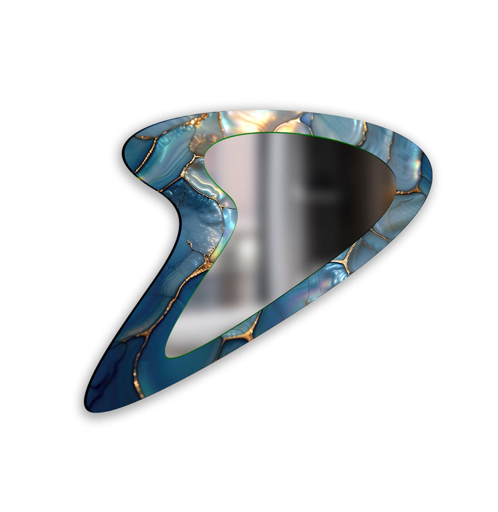 Wall mirrors with artistic frames that serve as both functional and decorative pieces
