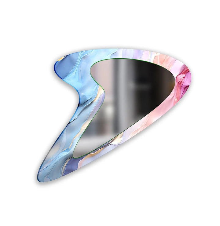 Pastel Colors Abstract Decorative Wall Mirror - MyPhotoStation