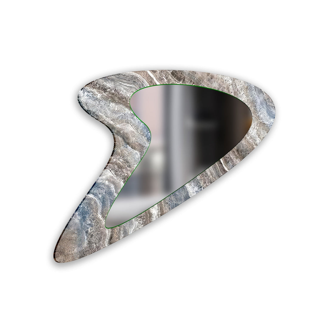 Decorative wall mirror with a contemporary design, perfect for adding elegance to any space
