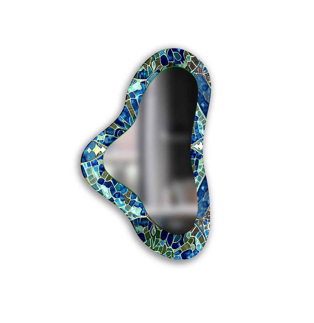 Mirror wall decor combining reflective surfaces and artistic shapes for a stunning focal point
