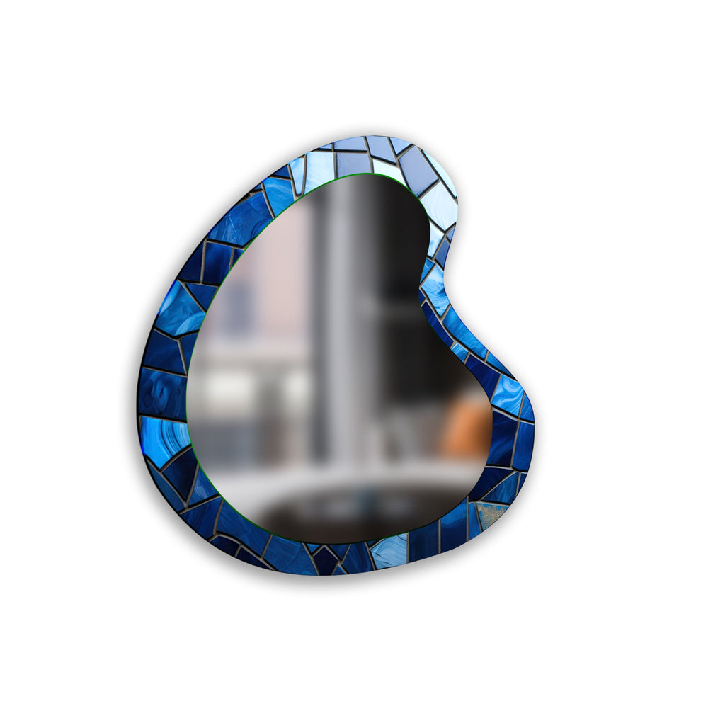 Mirror wall art inspired by geometric designs, adding sophistication to any decor style
