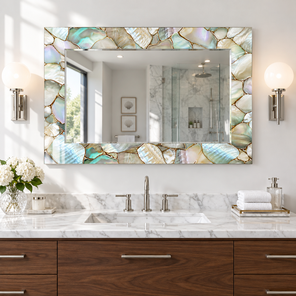 Glowing Stones Wall Mirror
