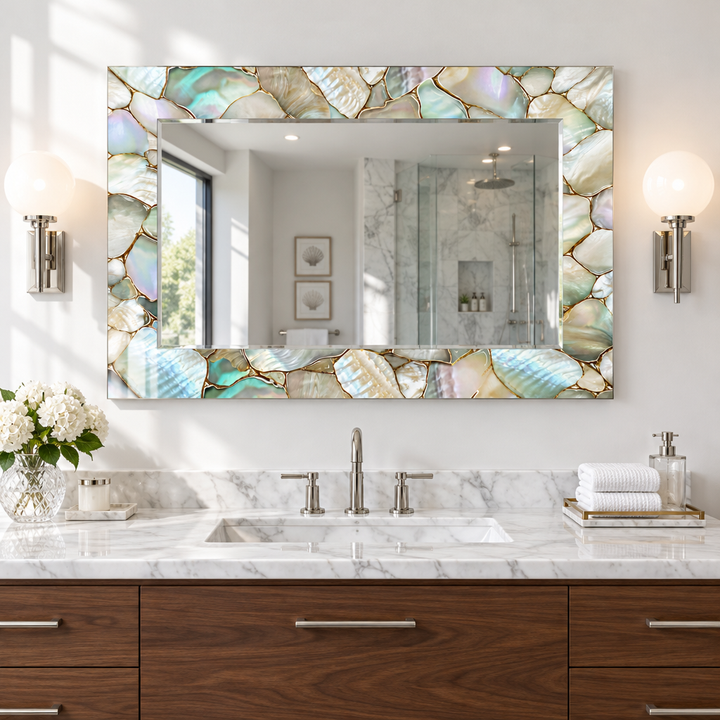 Glowing Stones Wall Mirror