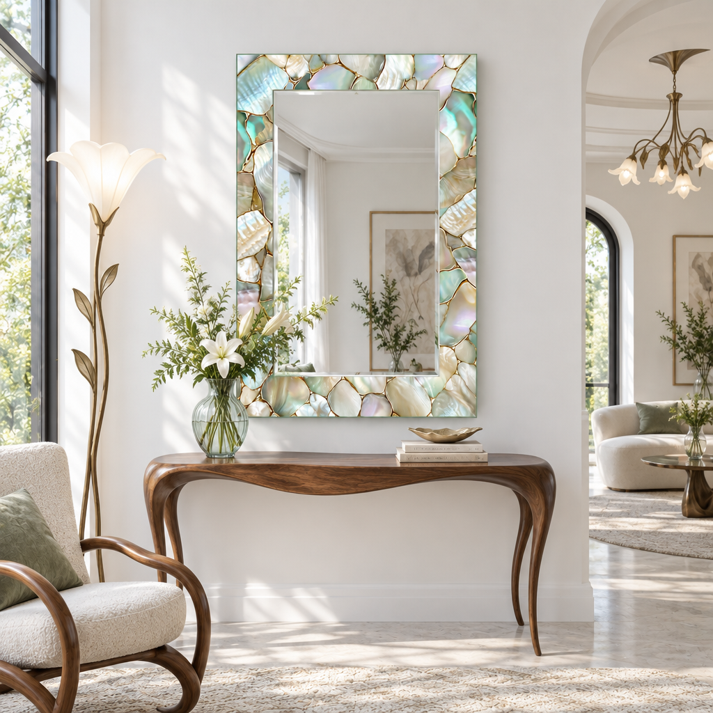 Glowing Stones Wall Mirror
