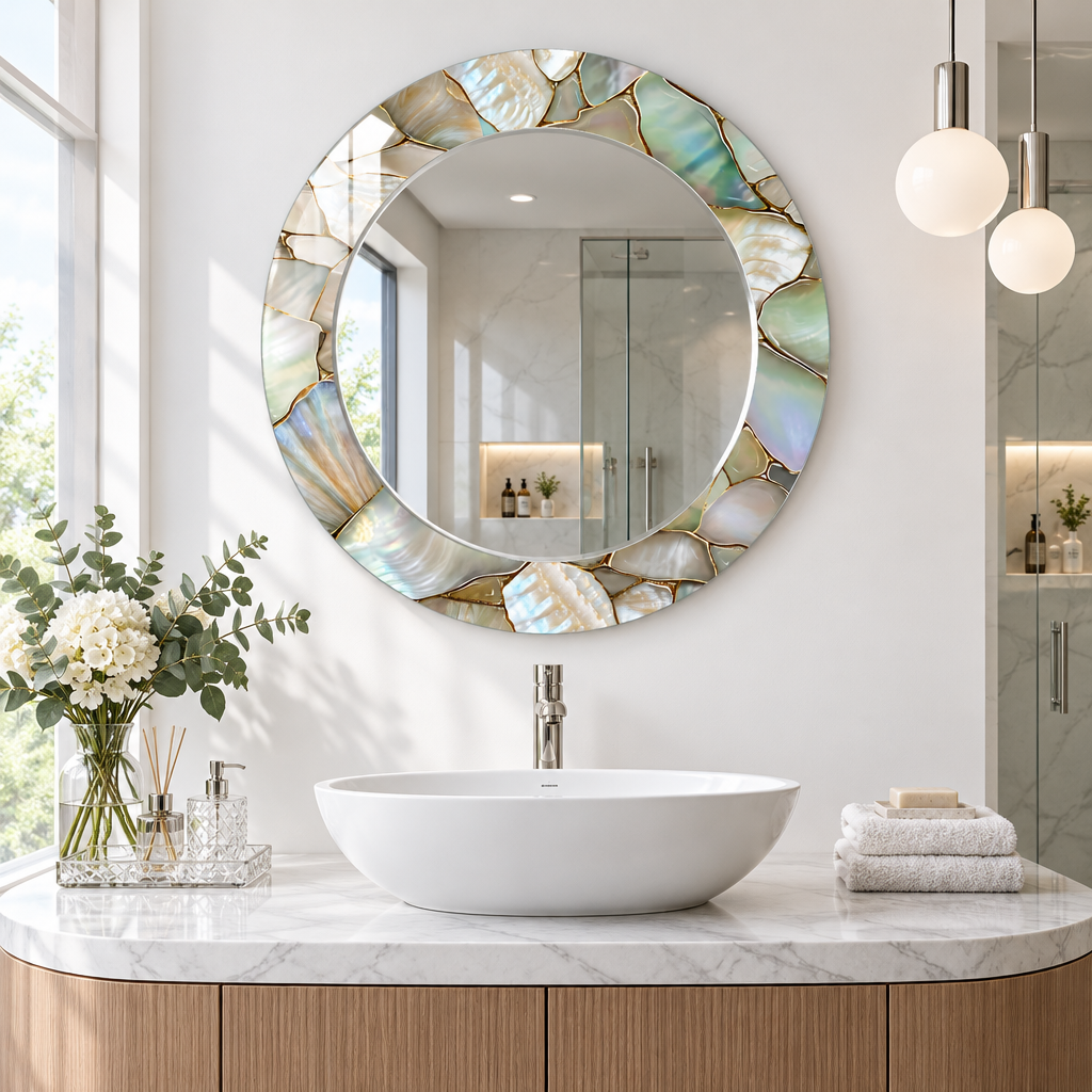 Glowing Stones Wall Mirror