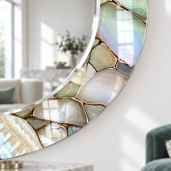 Glowing Stones Wall Mirror