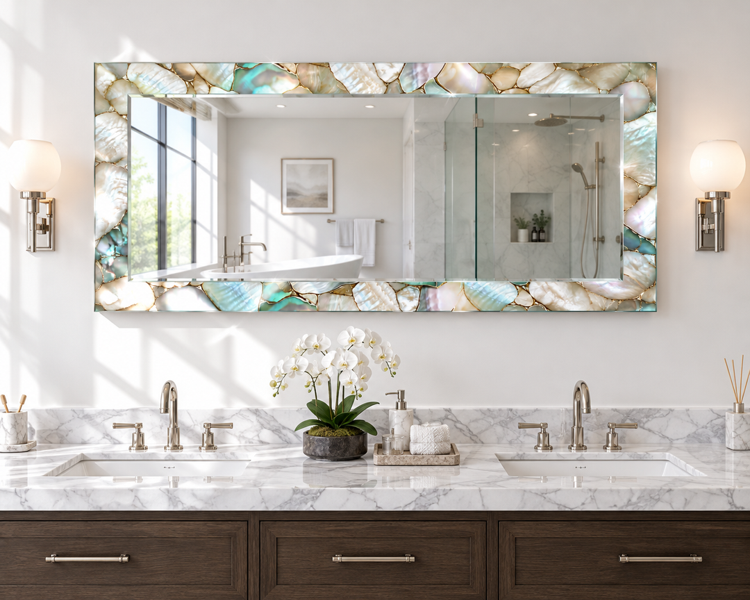 Glowing Stones Wall Mirror