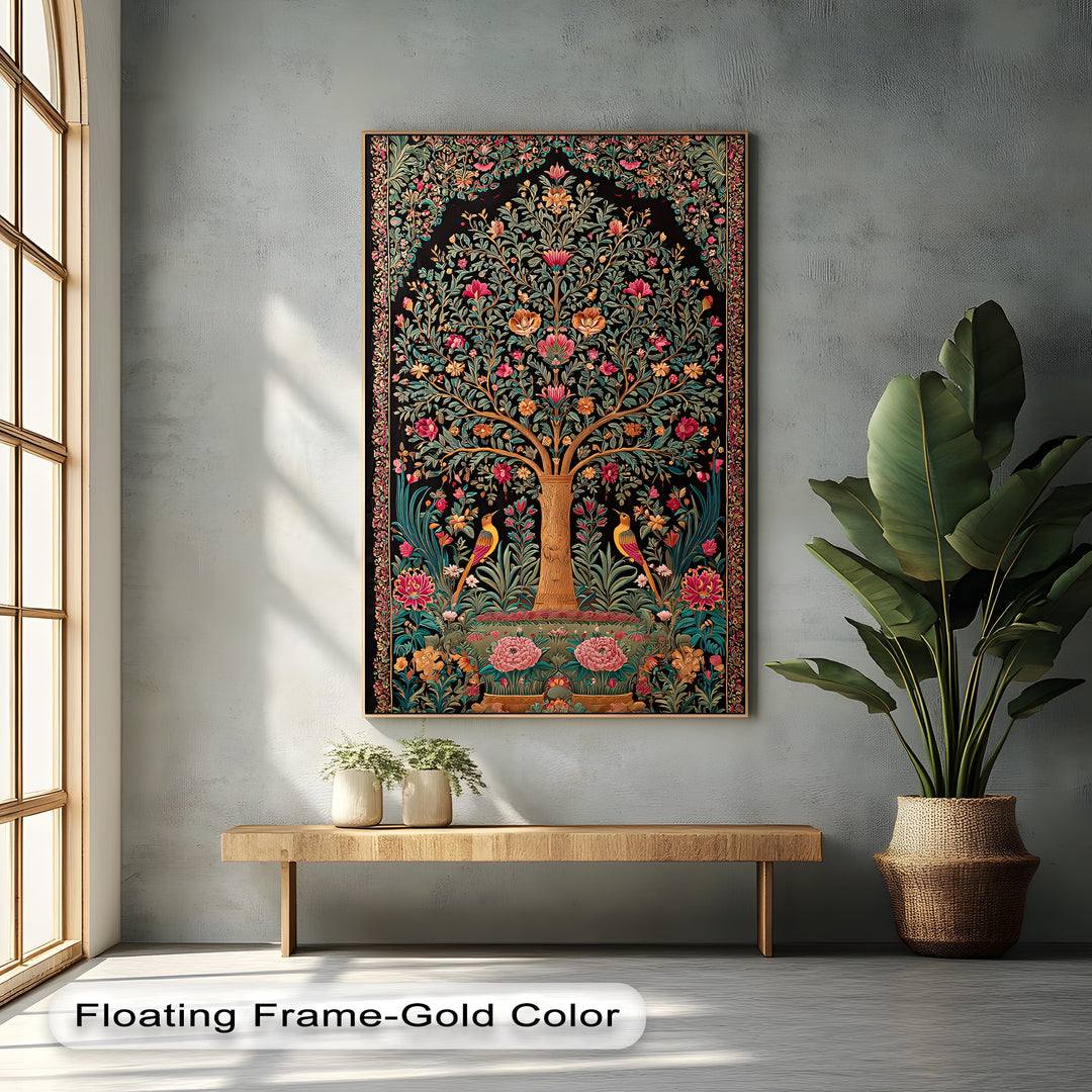 Eternal Blossom – Persian Tree of Life Canvas Print