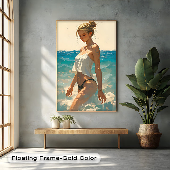 Ocean Reverie – Erotic Canvas Wall Art | Luxury Framed Canvas Prints
