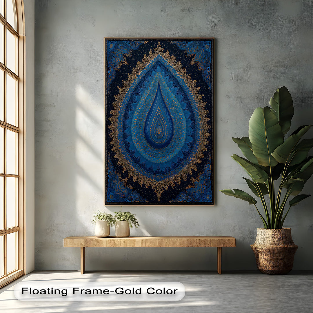 Celestial Elegance – Persian Mandala Canvas Print