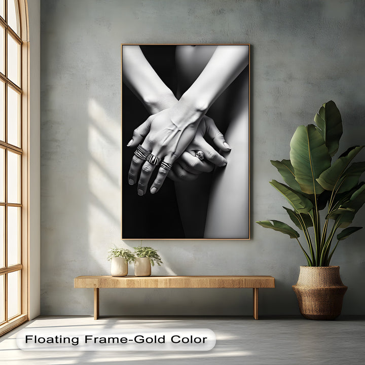 Silent Touch – Erotic Canvas Print