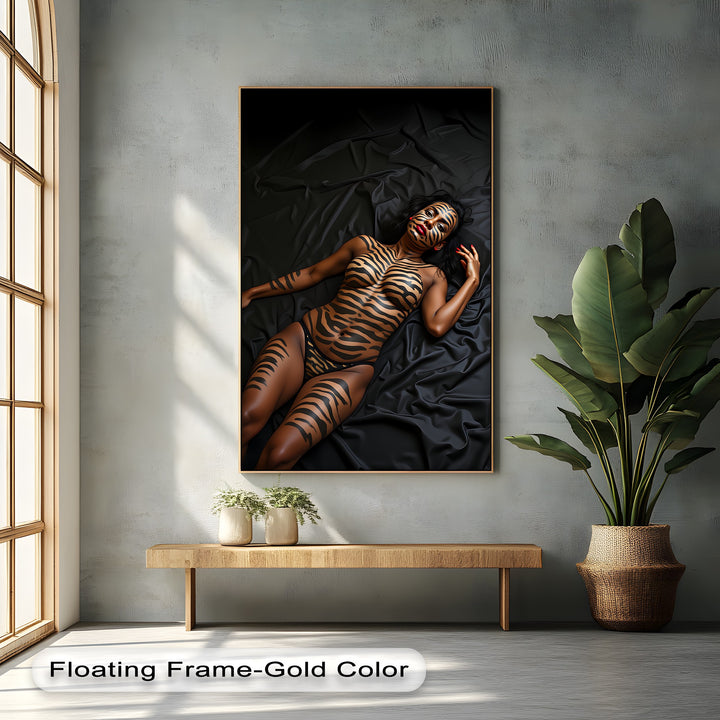 Wild Seduction – Exotic Erotic Framed Canvas Wall Art