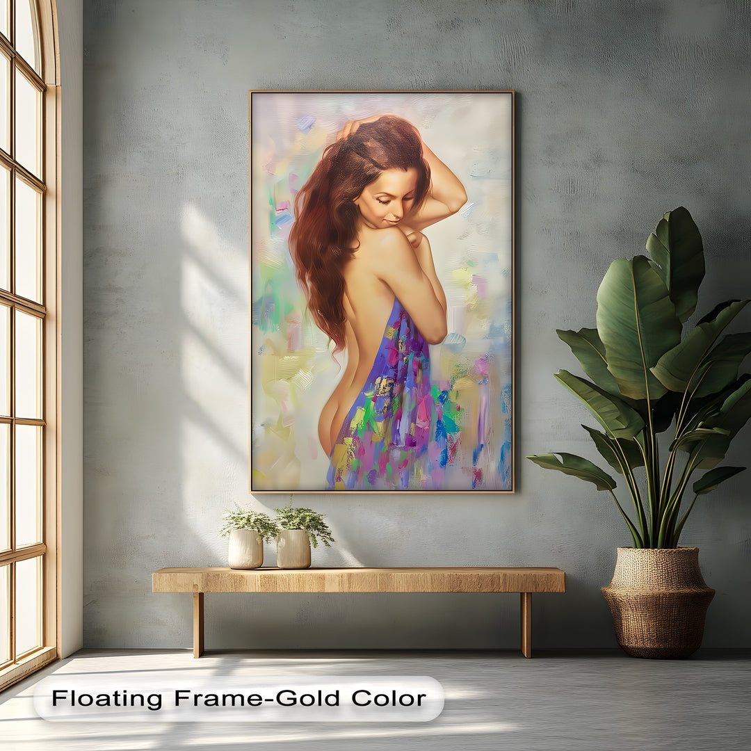 Sensual Elegance Erotic Canvas Wall Art – Vertical Wall Art
