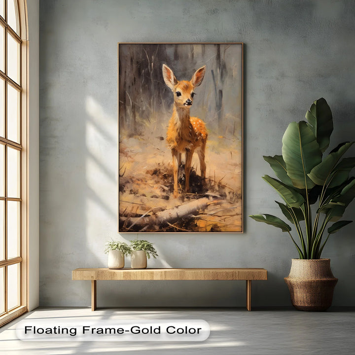Gentle Fawn in the Forest – Animal Canvas Print - MyPhotoStation