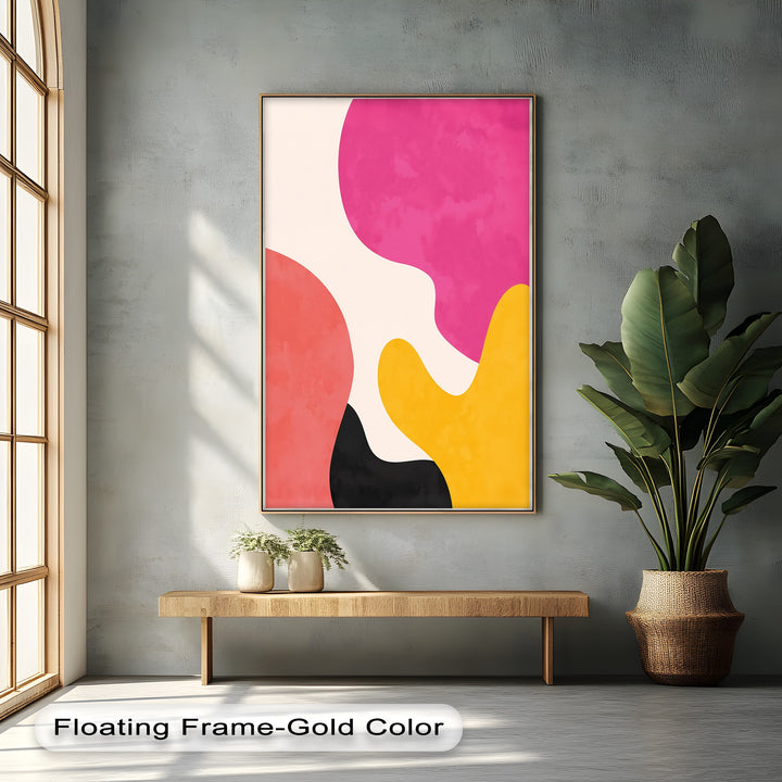 Mellow Shapes – Colorful Organic Forms Abstract Canvas Print