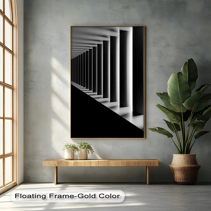 Eternal Symmetry – Monochrome Columns Canvas Prints - MyPhotoStation