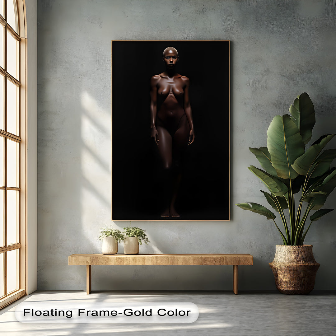 Obsidian Muse – Sexual Canvas Wall Art | Large Framed Art