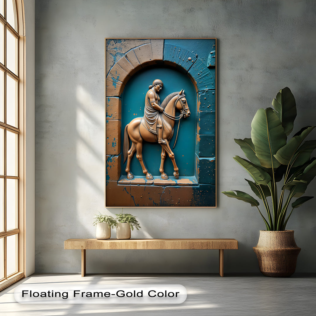 Equestrian Legacy – Ancient Relief Canvas Print