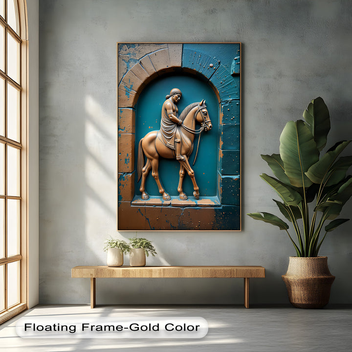 Equestrian Legacy – Ancient Relief Canvas Print