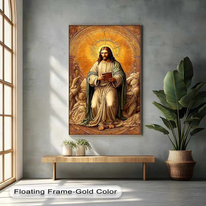 Christ in Radiant Light – Sacred Religious Canvas Print - MyPhotoStation
