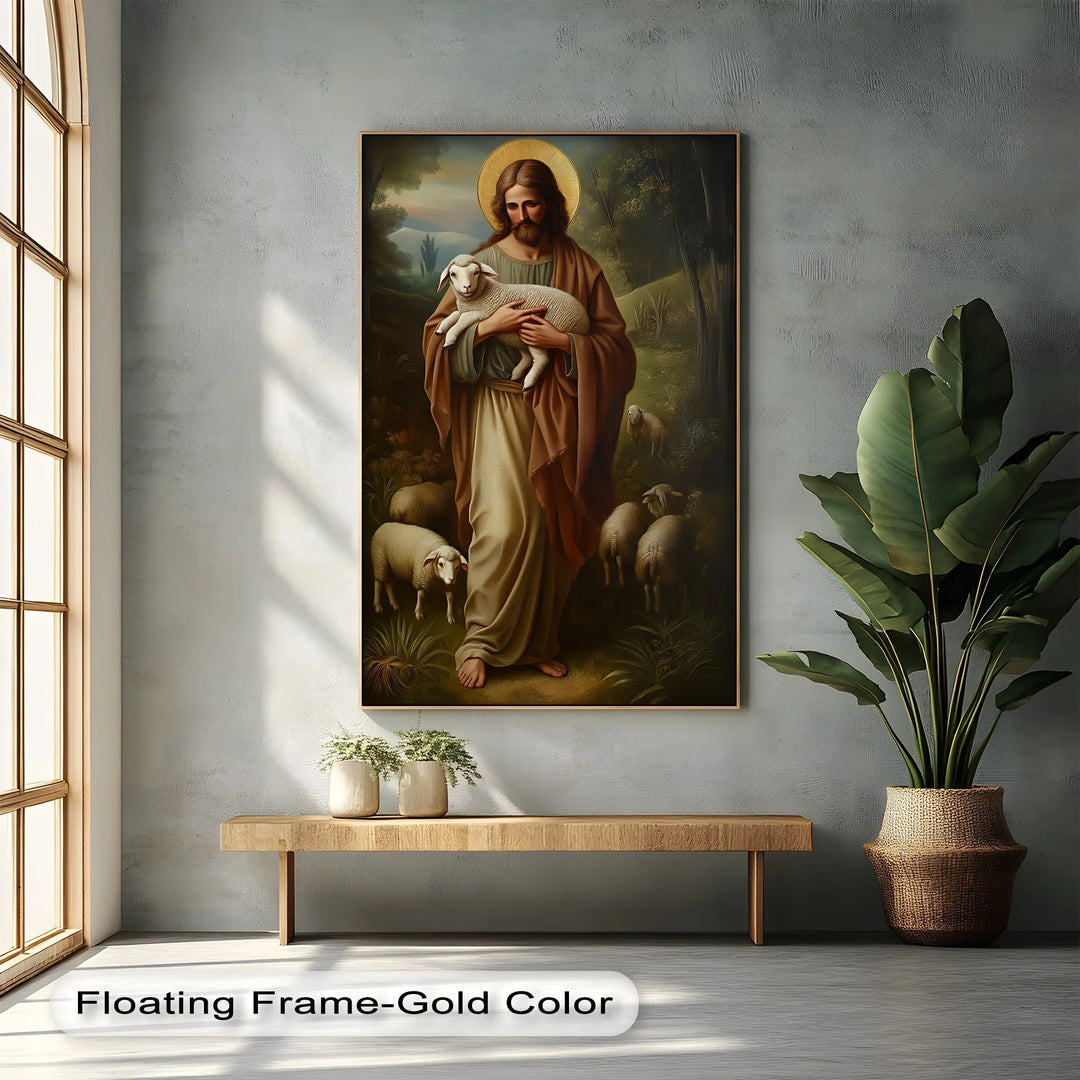 The Good Shepherd – Jesus with Lamb Canvas Prints - MyPhotoStation
