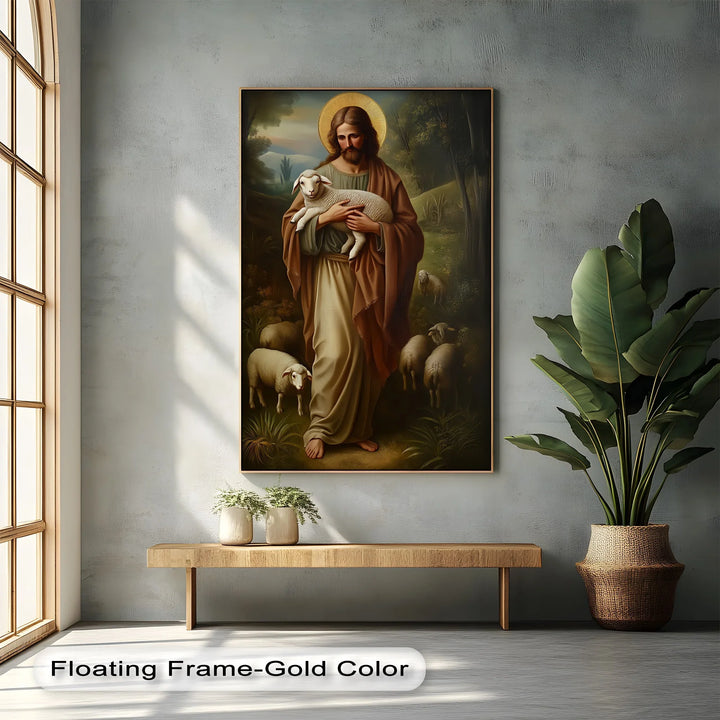 The Good Shepherd – Jesus with Lamb Canvas Prints - MyPhotoStation
