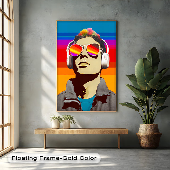 Sonic Spectrum – Pop Art Music Portrait Canvas Print