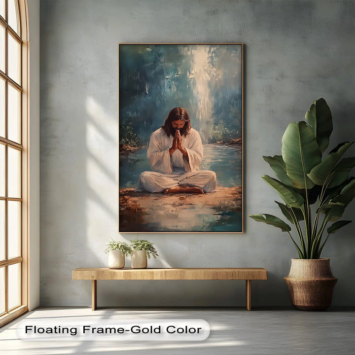 Peaceful Prayer – Jesus in Meditation Canvas Prints - MyPhotoStation