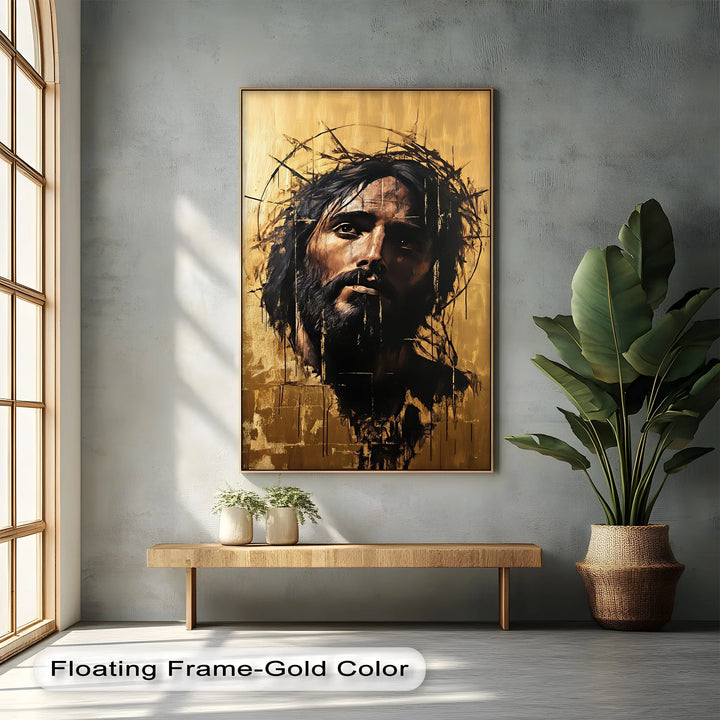 Crown of Thorns – Abstract Jesus Canvas Wall Art - MyPhotoStation