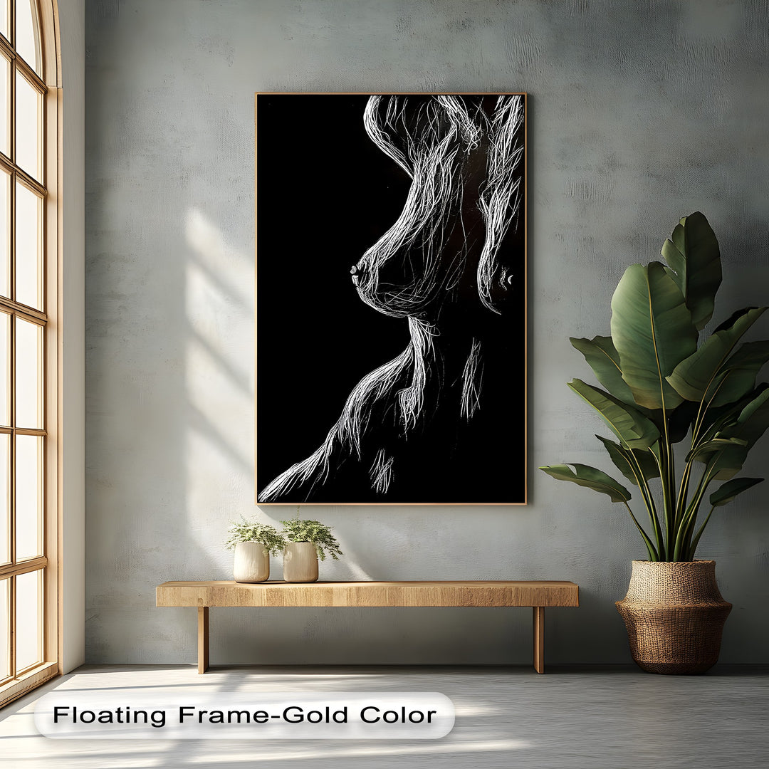 Midnight Contours – Erotic Canvas Print