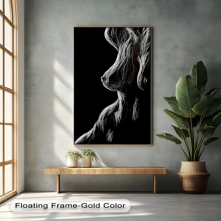 Midnight Contours – Erotic Canvas Print