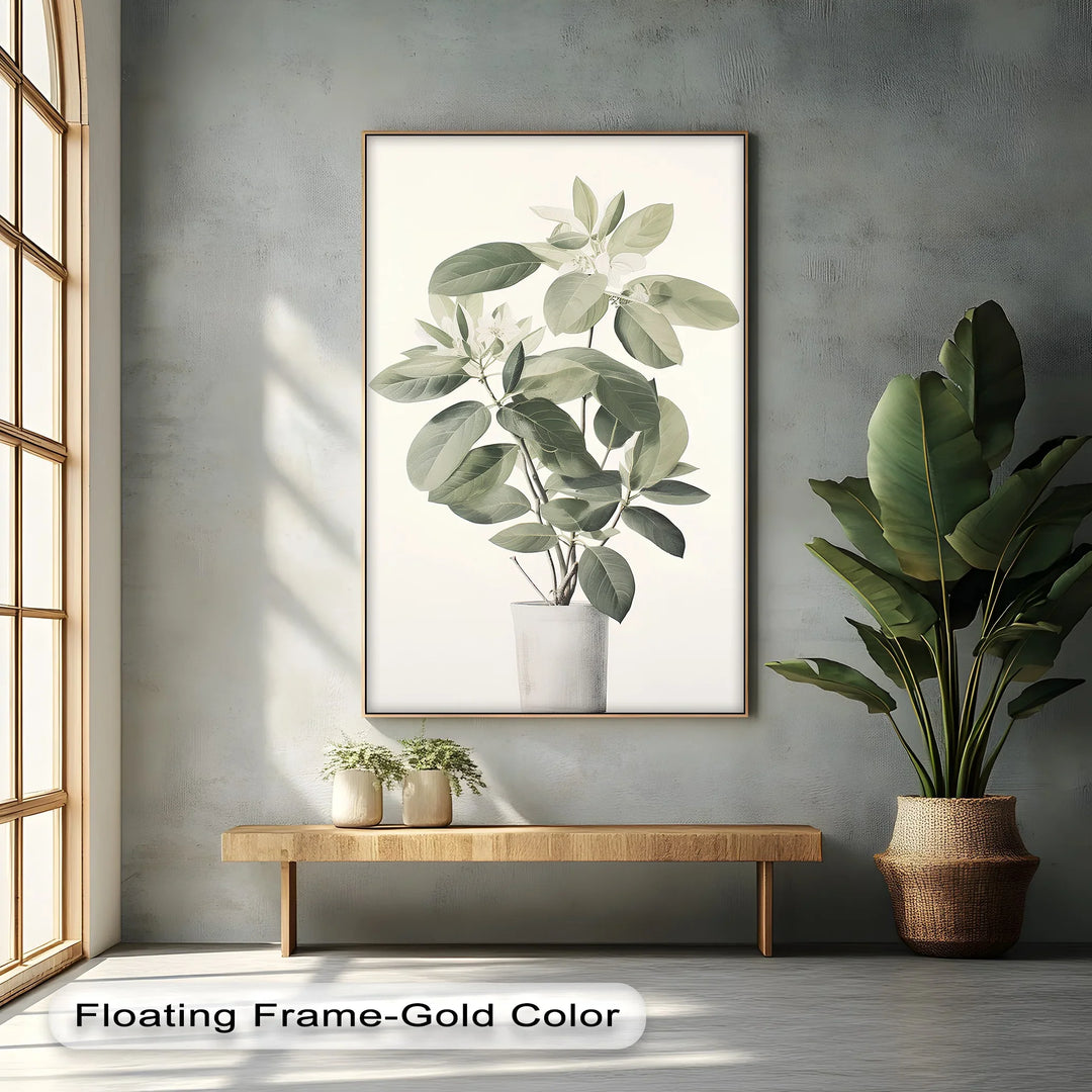 Tranquil Magnolia in Vase – Soft Botanical Canvas Print - MyPhotoStation