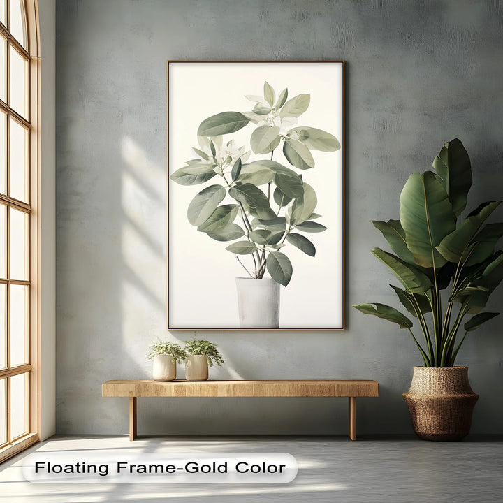 Tranquil Magnolia in Vase – Soft Botanical Canvas Print - MyPhotoStation