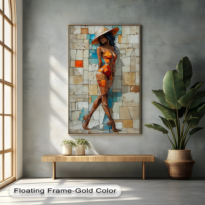 Mosaic Muse – Erotic Canvas Print