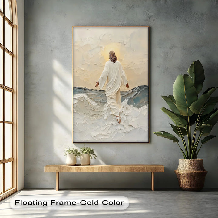 Walking on Water – Inspirational Christian Canvas Print - MyPhotoStation