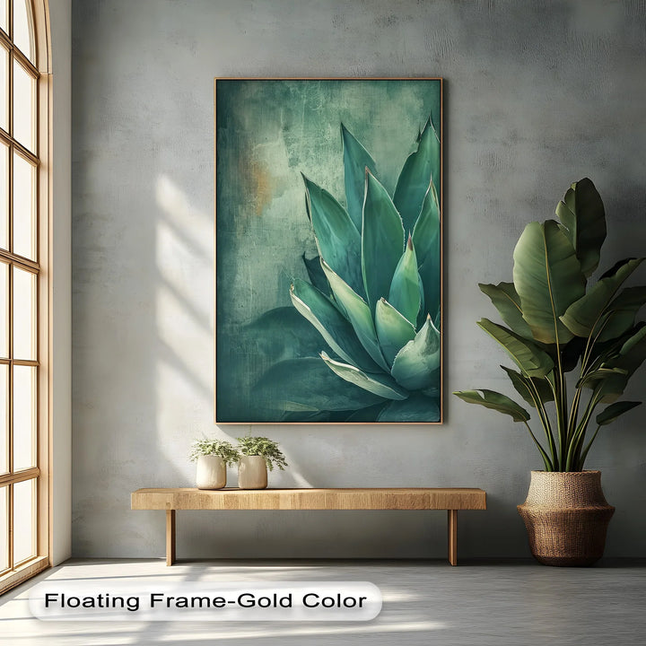 Agave Serenity – Succulent Plant Close-Up Canvas Print - MyPhotoStation