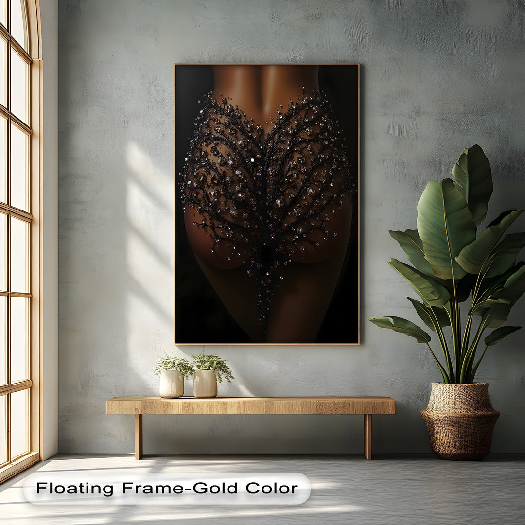 Midnight Bloom – Luxury Erotic Canvas Wall Art | Artwork Canvas